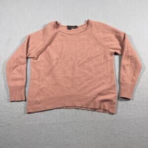 360Cashmere Sweater Womens Large Pink Cashmere Raglan Pullover Soft Knit‎ Cozy